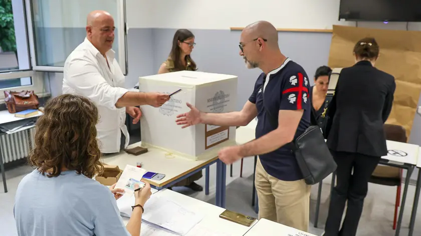 Udine 9 Giugno 2024. Seggi votazione Parlamento Europeo. © Foto Petrussi