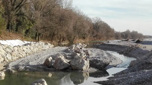 Bonaventura Monfalcone-05.03.2017 Lavori agli argini dell'Isonzo-Turriaco-foto di Katia Bonaventura