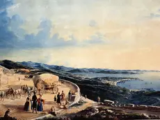 Giuseppe Rieger, “Veduta di Trieste dal monte d'Opchina” (Musei Civici di Storia e Arte)