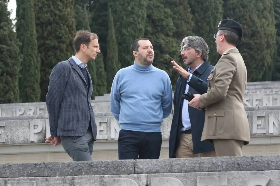 Bumbaca Gorizia 09.04.2018 Salvini a Redipuglia © Fotografia di Pierluigi Bumbaca