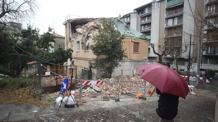 La casa esplosa in via Baiamonti