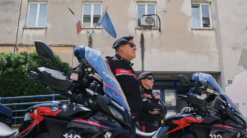 La pattuglia dei Carabinieri in moto Foto di Massimo Silvano