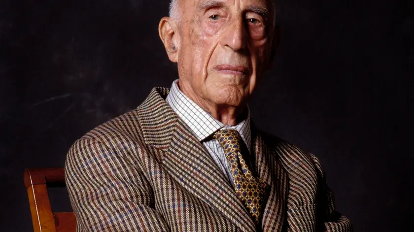 Il filosofo e critico Gillo Dorfles (1910-2018) Agenzia Grazia Neri