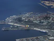 Una panoramica aerea del Porto Nuovo di Trieste