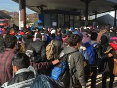 Un'immagine scattata in territorio sloveno al confine con l’Austria