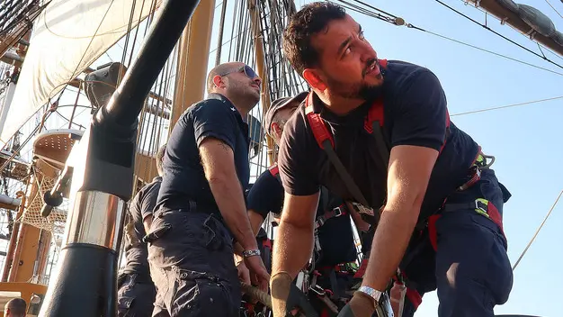 Lasorte Trieste 11/10/18 - Barcolana 50, A Bordo della nave Amerigo Vespucci