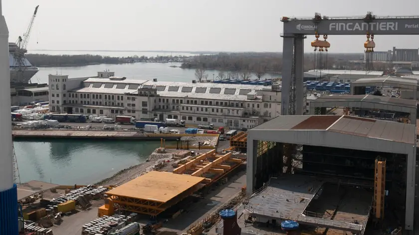 Bonaventura Monfalcone-28.03.2018 Fincantieri dall'alto-Monfalcone-foto di Katia Bonaventura