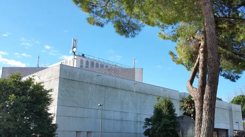 Uno dei due “hub” elettorali designati quest’anno a Grado: il PalaCongressi