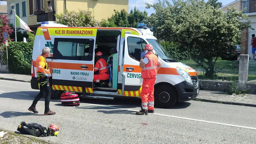 I soccorsi a Fiumicello