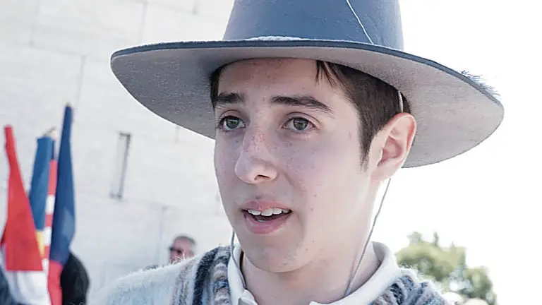 Benjamin Arias nel suo costume tradizionale Fotoservizio Bumbaca