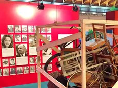 Un dettaglio della mostra curata da Davide Rossi che sarà inaugurata oggi al Meeting di Rimini