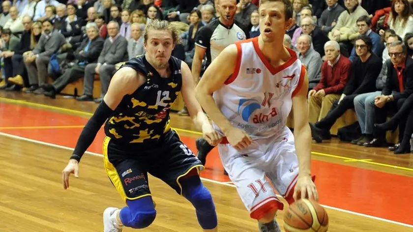 Foto BRUNI 07.02.16 Basket Serie A2 Est : ALMA Trieste-Recanati-baldasso