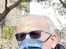 Il sindaco Rodolfo Ziberna davanti al Castello di Gorizia