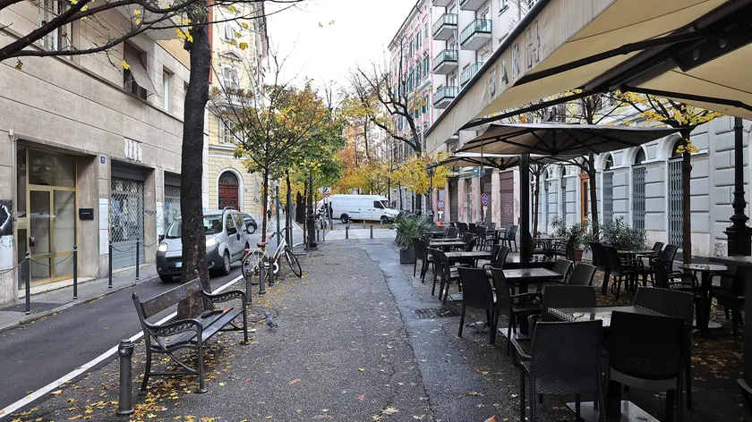 Una veduta del viale XX Settembre in una foto di archivio