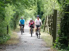 La nuova pista ciclabile (Foto Bonaventura)