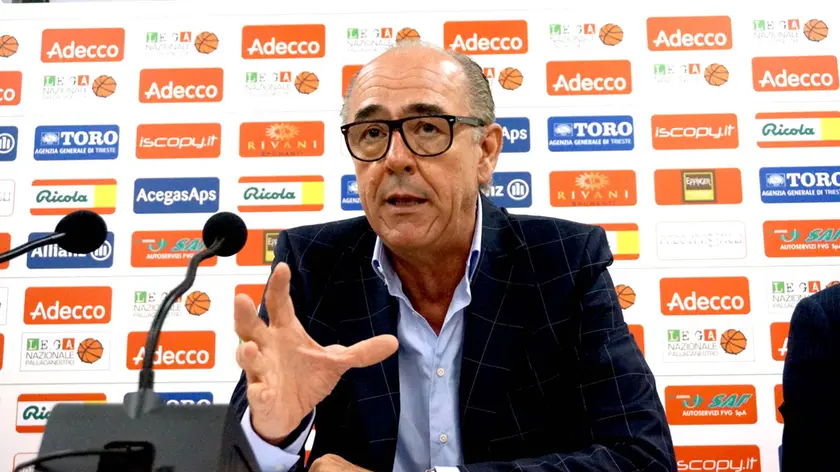 Il presidente della Pallacanestro Trieste Mario Ghiacci