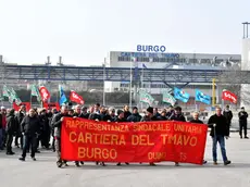 Foto BRUNI 20.02.2019 Operai della Burgo in corteo