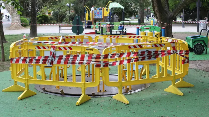 Bumbaca Gorizia 21.04.2021 Infortunio bimba giochi Giardini © Foto Pierluigi Bumbaca