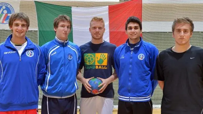 Foto Bruni 31.10.12 Nazionale di pallamano U 20-I Triestini Dapiran,Pernic Oveglia,Postonja,Anici