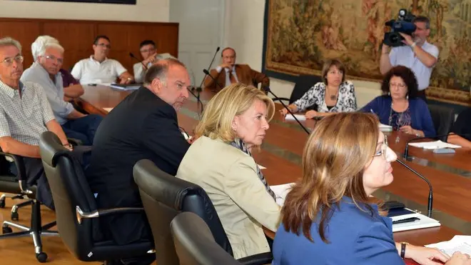 Foto BRUNI TRieste 27.08.12 Regione FVG: Savino,Cosolini,amministratori e sindacati