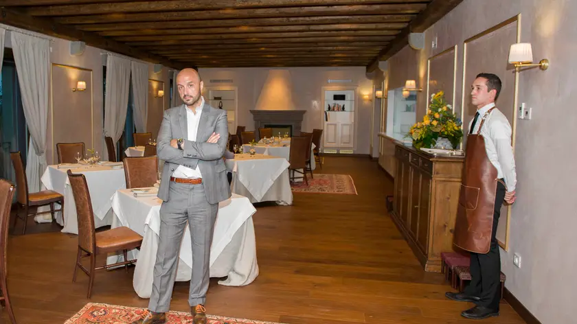 Joe Bastianich nel suo ristorante "Orsone" a Cividale