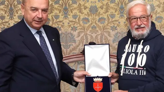 Lasorte Trieste 06/10/18 - Salotto Azzurro del Comune, Nipote di Nazario Sauro ricevuto dal sindaco Dipiazza