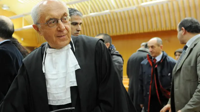 Il Pubblico ministero Raffaele Guariniello questa mattina, 14 dicembre 2010 a Torino, durante l'udienza del processo per il rogo all'acciaieria Thyssenkrupp, avvenuto il 6 dicembre 2007, in cui morirono sette operai. /ANSA/DI MARCO