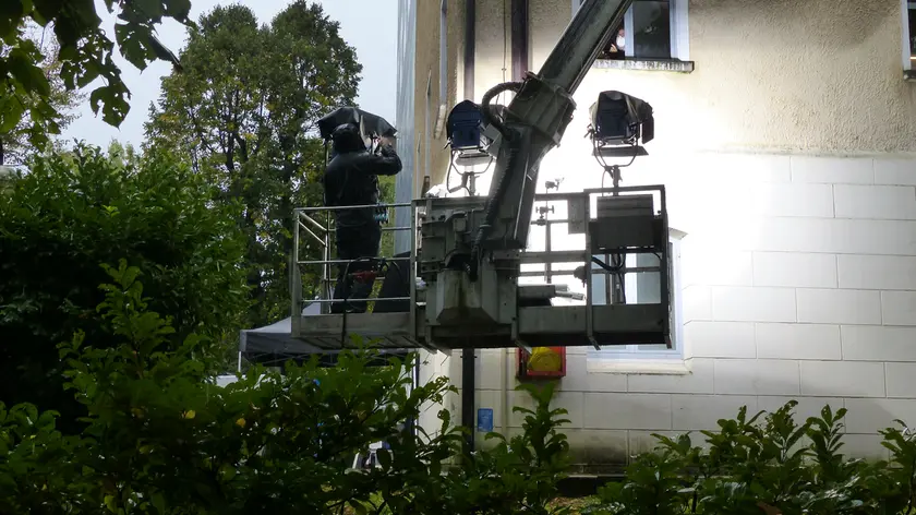 Uno dei set cinematografici a Gorizia