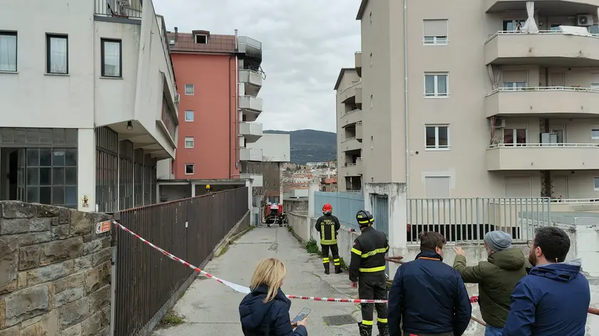 L'incendio in via Capitolina (Lasorte)