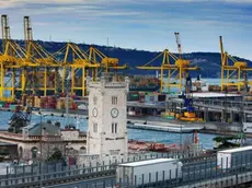 La torre del Lloyd, sede dell'Autorità portuale di Trieste