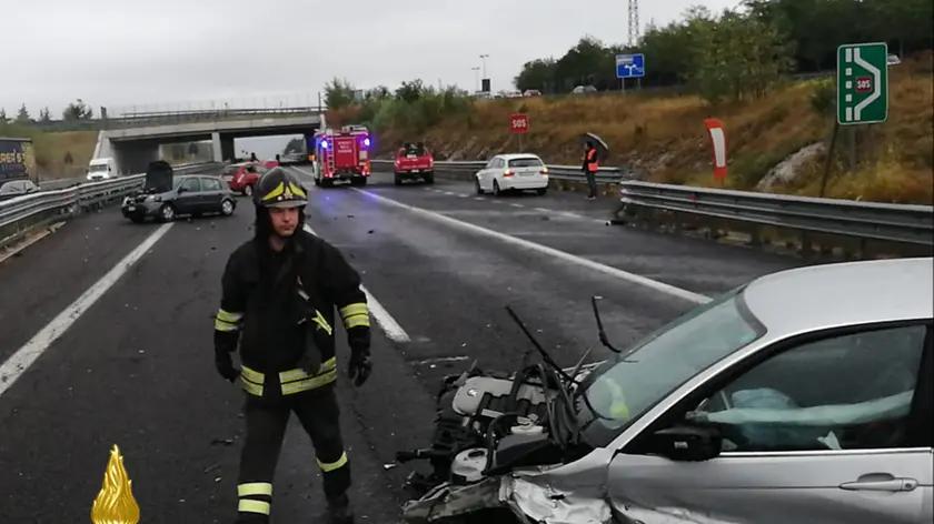 La scena subito dopo l'incidente