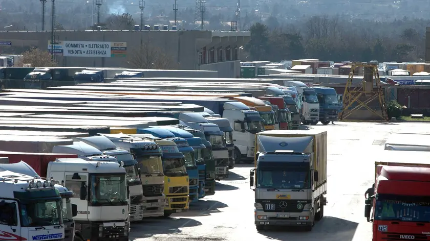 Uno scorcio dell'Autoporto di Fernetti