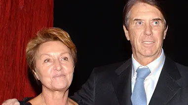 CESARE MALDINI CON LA MOGLIE MARISA