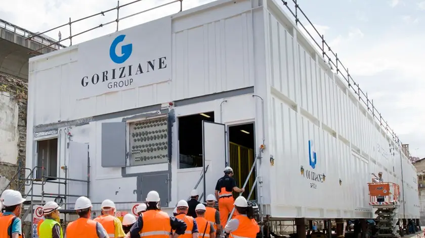 Silvano Trieste 14/06/2014 Arsenale san Marco, Goriziane Group, presentazione modulo, costruzioni tubature