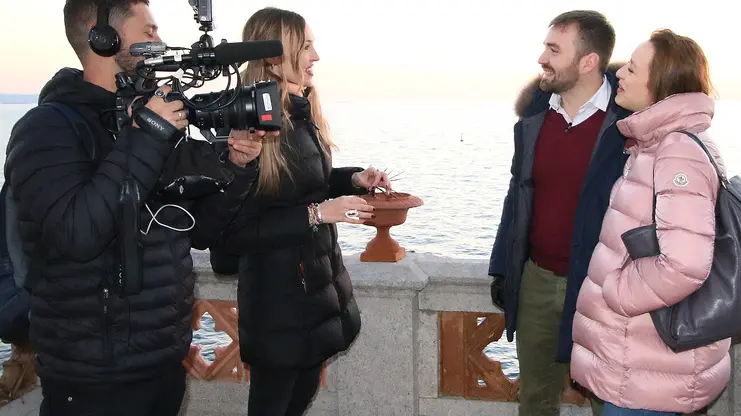 Lasorte Trieste 13/02/19 - Castello di Miramare, Trasmissione TV spagnola