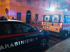 L'intervento dei carabiniefri e dei soccorsi