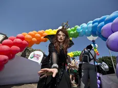 Un momento del Gay Pride.ANSA/MASSIMO PERCOSSI