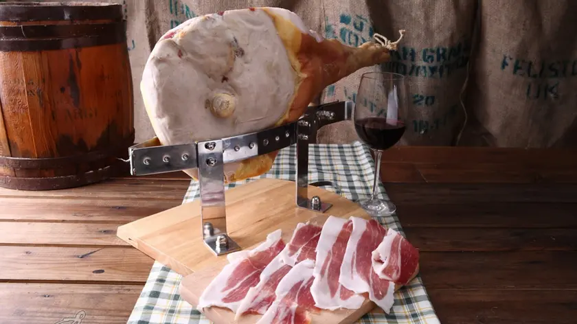 Un prosciutto di San Daniele, protagonista all'Expo di Milano