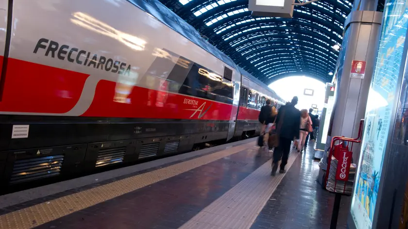 Italy, Lombardy, Milan, the Central Railway station, the Frecciarossa