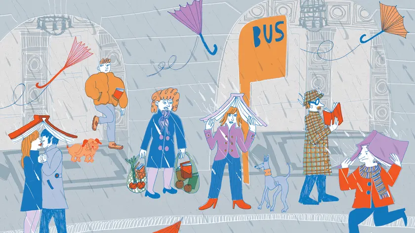 Pioggia ai portici. Daria Tommasi è un’artista e illustratrice triestina