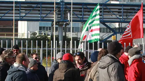 Lasorte Trieste 25/11/15 - Duino, Cartiera Burgo, Presidio Lavoratori