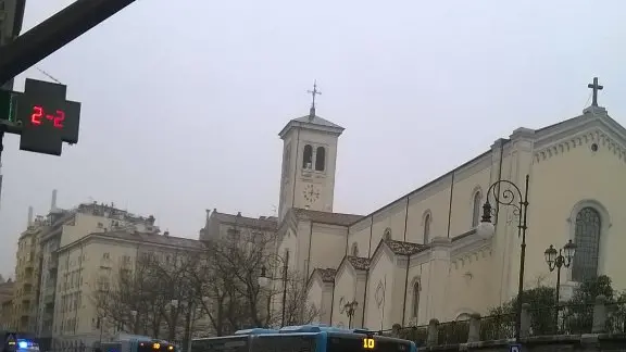 Una foto dell'incidente a San Giacomo twittata da Raffaele Spena