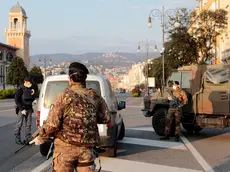 Controlli di esercito e forze dell'ordine oggi (sabato 21 marzo) a Trieste (Foto Massimo Silvano)