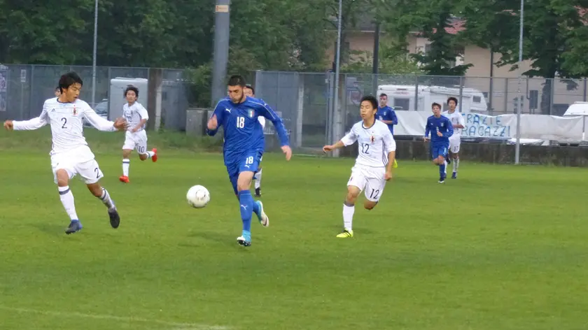 Bumbaca Gorizia 26.04.2017 Calcio Torneo Nazioni Italia vs Giappone Japan © Fotografia di Pierluigi Bumbaca