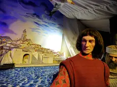 Korcula, 310712. Rudolf Petrinec porijeklom sa Korcule osmislio je muzej Marca Pola. Marco Polo Exhibition uz pomoc silikonskih figura i autenticnih kostima prati zivot Marca Pola od Korcule preko Kine do utamnicenja U Veneciji gdje je nastala knjiga Milion. Na slici Marco Polo ispred Korcule. Foto: Nikola Vilic / CROPIX