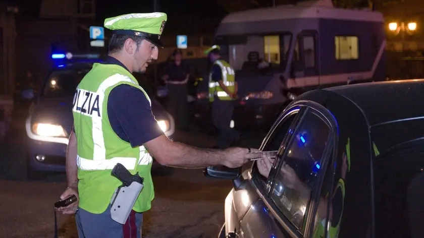 Polizia durante un controllo