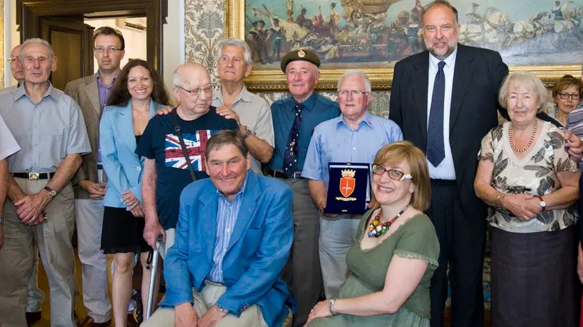 Silvano Trieste 12/06/2014 Salotto Azzurro, la delegazione ricevuta dal Sindaco