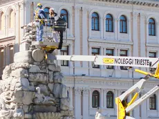Lasorte Trieste 26/03/19 - Piazza Unità, Fontana dei Quattro Continenti, Sopralluogo
