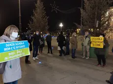 La recente protesta dei genitori in piazza Unità (Foto Lasorte)