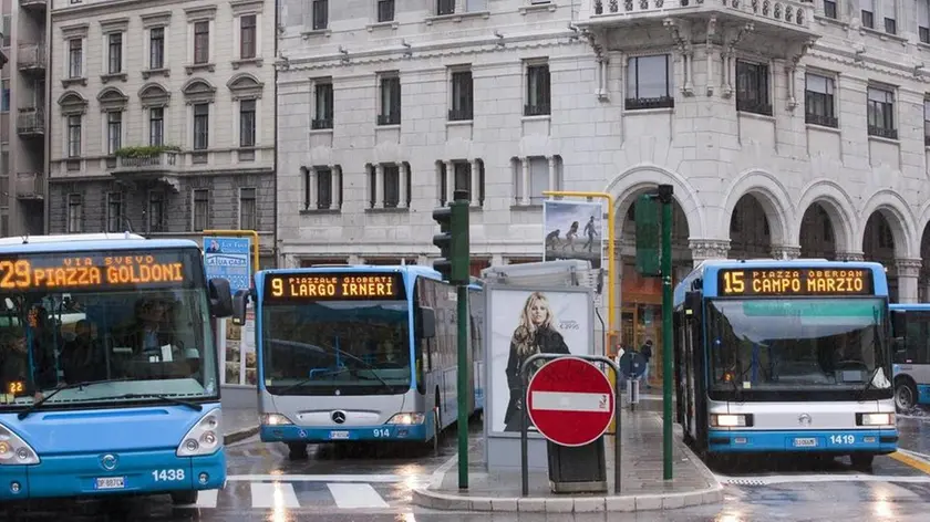 TT bus in piazza Goldoni